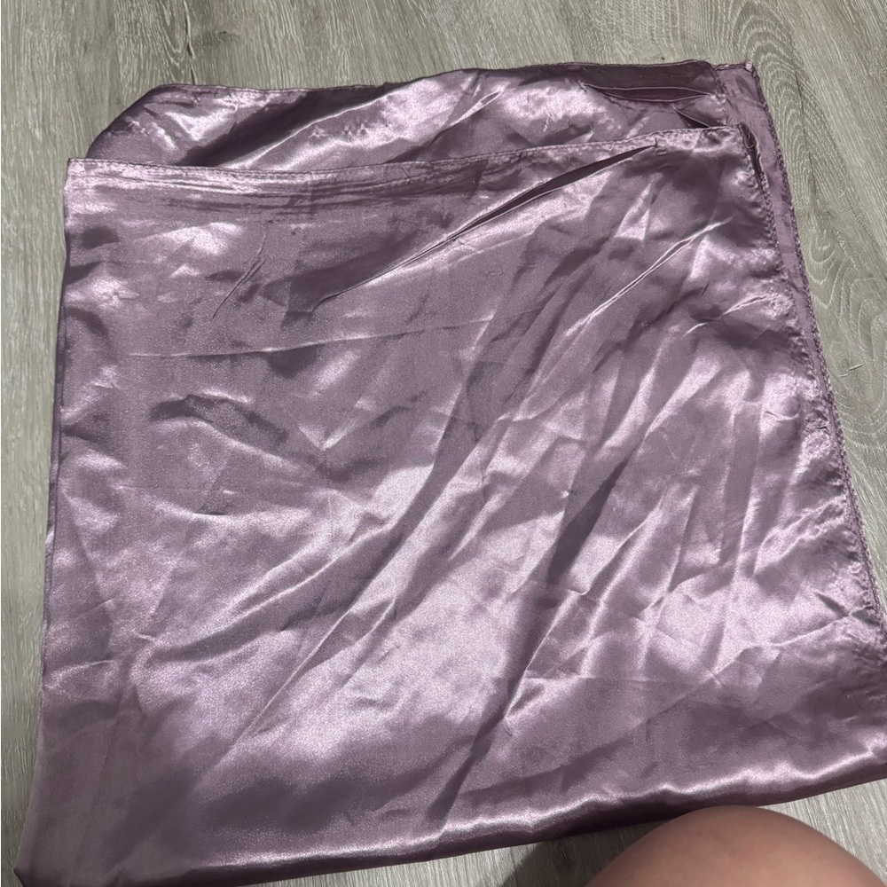 Silky Purple Scarf Top